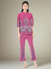 Luxury Pleats Top & Pants Set